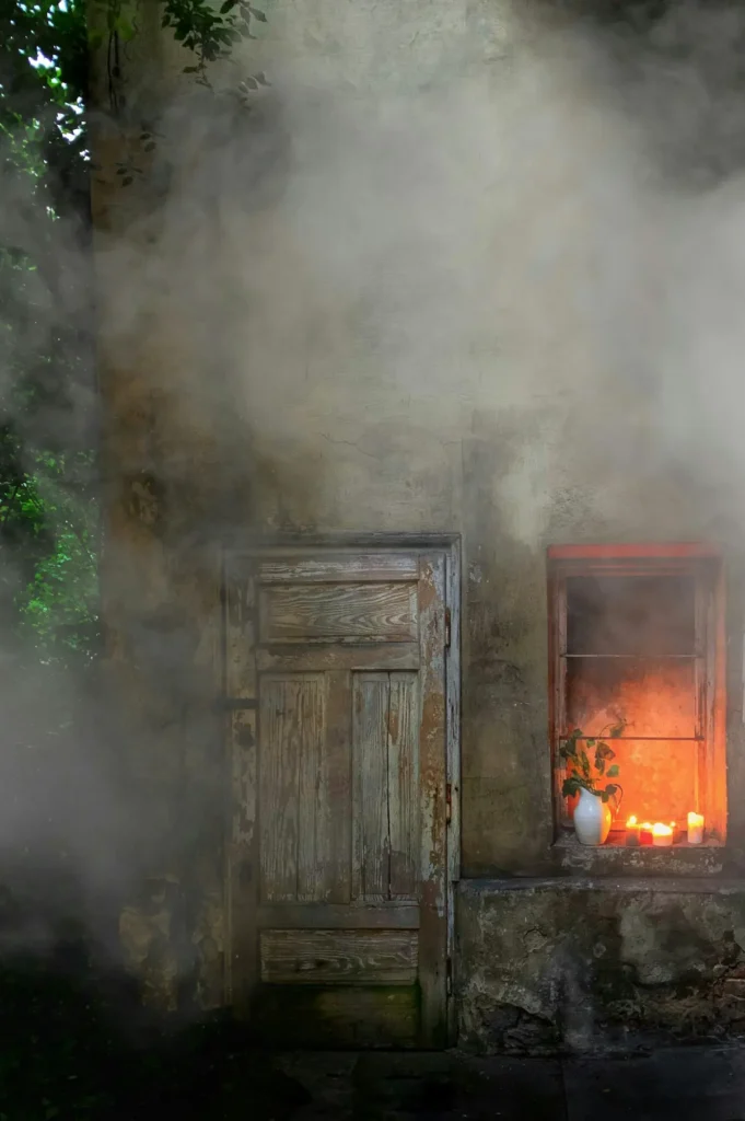 haustür brand - symbolbild Hausratversicherung